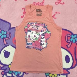 BLACK MATTER kawaii pink tanktop